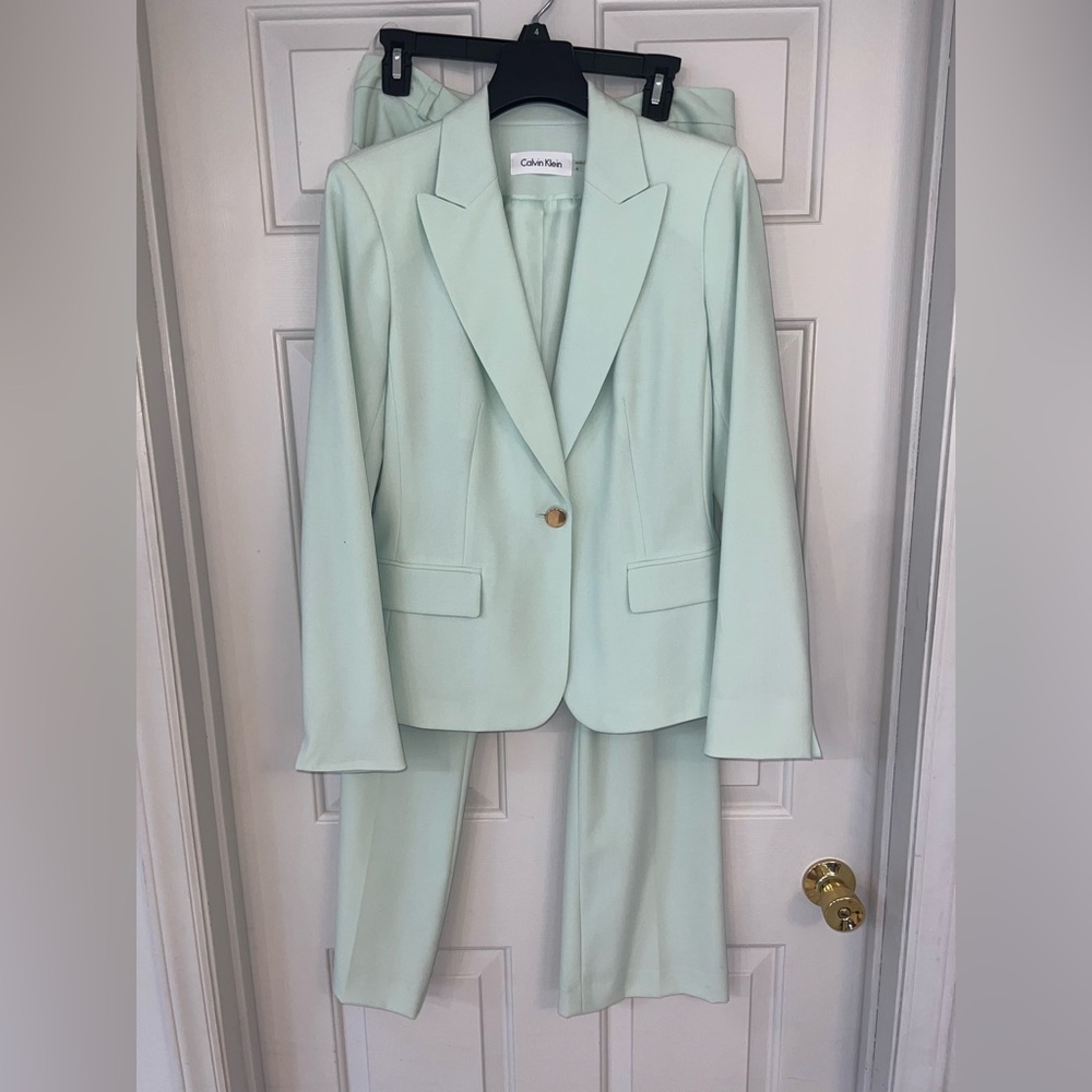 COPY - Calvin Klein Blue pant Suit set Size 4